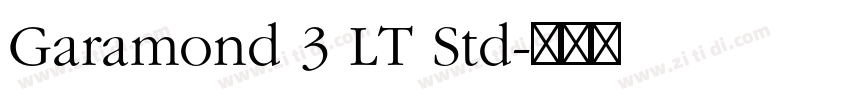 Garamond 3 LT Std字体转换